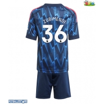 Arsenal Martin Zubimendi #36 Bortedraktsett Barn 2025-26 Kortermet (+ Korte bukser)